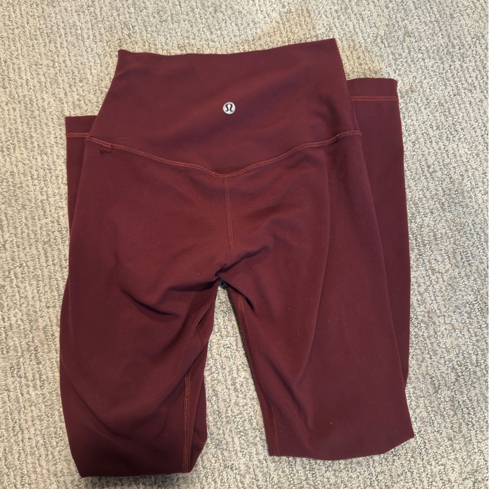Lululemon maroon align leggings